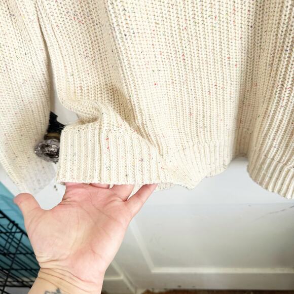 Style & Co Funnel Neck Tightly Knit Confetti Sweater Cotton Feminine Size Large - Picture 7 of 13